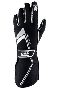 Omp Racing, Inc. Tecnica Gloves Black And White Size X Small