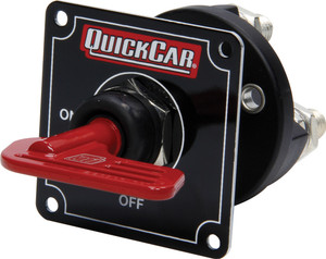 Quickcar Racing Products Master Disconnect Black W/Removable Red Key