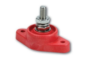 Quickcar Racing Products Power Distribution Block Red Single Post Quickcar Racing Products Power Distribution Block Red Single Post