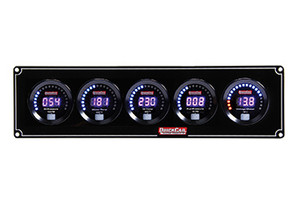 Quickcar Racing Products Digital 5-Gauge Panel Op/Wt/Ot/Fp/Volts Quickcar Racing Products Digital 5-Gauge Panel Op/Wt/Ot/Fp/Volts