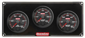 Quickcar Racing Products Redline 3 Gauge Panel Op/Wt/Wp