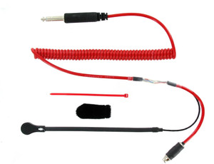 Racing Electronics Helmet Kit W/ Compact Flex Boom 3 Conn. Cord