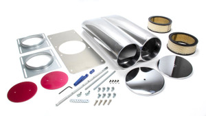 Racing Power Co-Packaged Polished Aluminum Hood Scoop