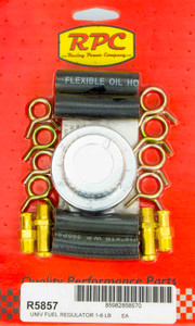 Racing Power Co-Packaged 5/16In & 3/8In Adj. Fuel Regulator