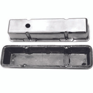 Racing Power Co-Packaged Chrome Alum Sbc Valve Covers Plain Pair Racing Power Co-Packaged Chrome Alum Sbc Valve Covers Plain Pair