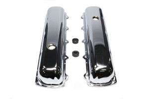 Racing Power Co-Packaged Chrome Steel Oldsmobile Short Valve Cover Pair Racing Power Co-Packaged Chrome Steel Oldsmobile Short Valve Cover Pair