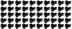 Ti22 Performance Oval Head Dzus Buttons .500 Long 50 Pack Black
