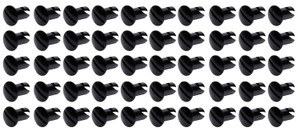 Ti22 Performance Oval Head Dzus Buttons .550 Long 50 Pack Black