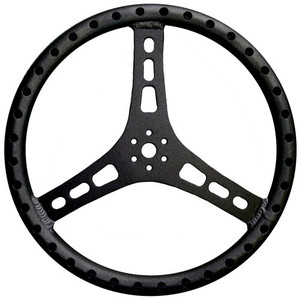 Triple X Race Components Steering Wheel 15In Dia 1-1/8In Tube Black Triple X Race Components Steering Wheel 15In Dia 1-1/8In Tube Black