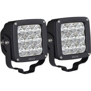 Westin Axis Led Auxiliary Light Square Spot Pattern Pair