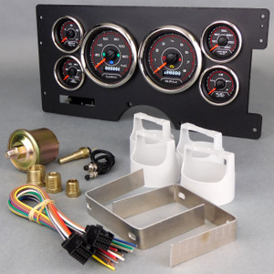 New Vintage Usa Gauge Kit Gm Truck 88-94 F/S Cfr Red