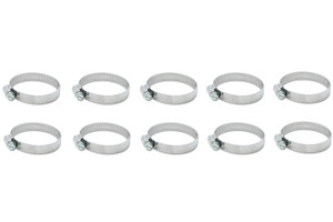 Vibrant Performance S.S. Worm Gear Clamps 2.04In To 3.0In 10 Pack