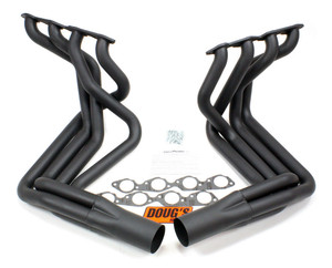 Dougs Headers Bbc Side Mount Headers - Black - 63-82 Vette