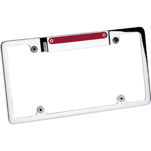 Billet Specialties License Frame W/3Rd Brake Light Polished