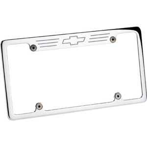 Billet Specialties License Frame Bowtie- Polished