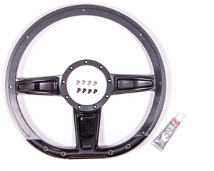 Billet Specialties Steering Wheel Camber D-Shaped 14In Black