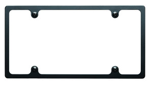 Billet Specialties License Plate Frame Slim Line Black