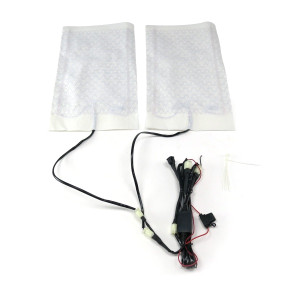 Auto-Loc Carbon Fiber Heated Seat Kit With Switch And Plug