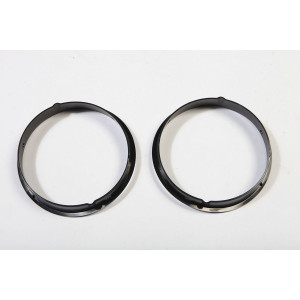 Rugged Ridge Black Headlight Bezels 97-06 Jeep Wrangler Tj