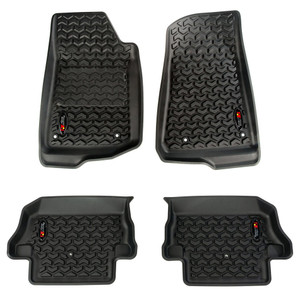 Rugged Ridge Front & Rear Floor Liner 18-   Jeep Wrangler Jl