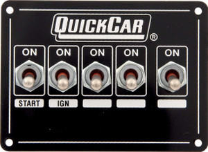 Quickcar Racing Products Ignition Panel - Single Ing. W/Acc Switches Quickcar Racing Products Ignition Panel - Single Ing. W/Acc Switches