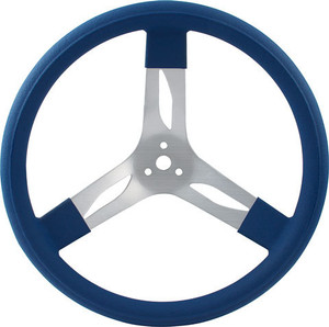 Quickcar Racing Products 17In Steering Wheel Alum Blue