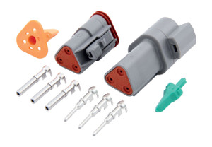 Quickcar Racing Products Deutsch Connector - 3-Pin