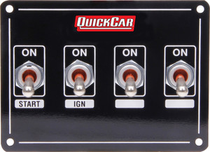 Quickcar Racing Products Ignition Panel Extreme 4 Switch Dual Ignition Quickcar Racing Products Ignition Panel Extreme 4 Switch Dual Ignition