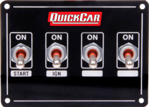Quickcar Racing Products Ignition Panel Extreme 4 Switch Single Ignition Quickcar Racing Products Ignition Panel Extreme 4 Switch Single Ignition