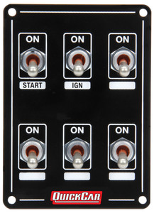 Quickcar Racing Products Ignition Panel Extreme 6 Switch Single Ignition Quickcar Racing Products Ignition Panel Extreme 6 Switch Single Ignition