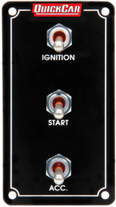 Quickcar Racing Products Ign. Panel Extreme Vert. 3 Switch Pigtail End Quickcar Racing Products Ign. Panel Extreme Vert. 3 Switch Pigtail End