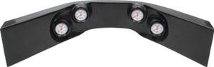 Quickcar Racing Products Extreme 4-Gauge Molded Dash Op/Wt/Ot/Fp Black