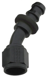 Fragola Hose Fitting #8 30 Deg Push Lock Black