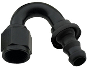 Fragola Hose Fitting #6 150 Deg Push Lock Black