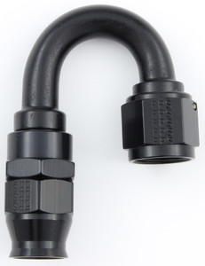 Fragola Hose Fitting #8 180 Deg Ptfe Black