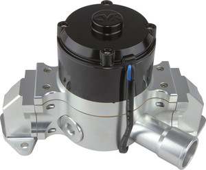 Cvr Performance Sbf Billet Alum Electric Water Pump Clear