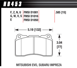 Hawk Brake Performance Street Brake Pads(4)