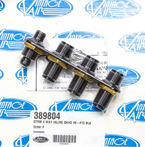 Vintage Air 4-Way In Line Bulkhead #6 And #10 O-Ring Vintage Air 4-Way In Line Bulkhead #6 And #10 O-Ring