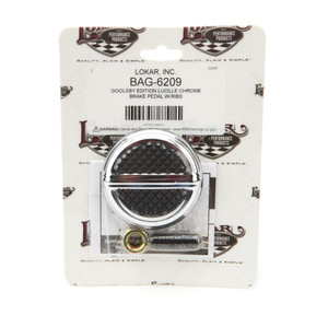 Lokar Goolsby Edition Lucille Chrome Brake Pedal W/Rib