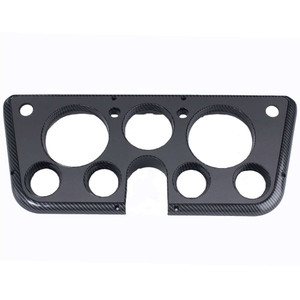 Clayton Machine Works Gauge Bezel 67-72 Gm P/U Carbon Fiber With Gray