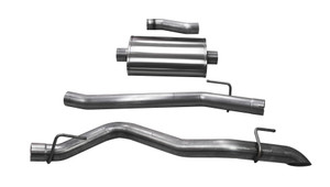 Corsa Performance Exhaust Cat-Back De Exit With Turn Down T