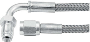 Allstar Performance 24In #3 Line -3 Str/90 Deg 3/8-24 Inv Flr