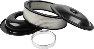 Allstar Performance Lw 14In A/C Kit Black 3-1/2In Paper Element