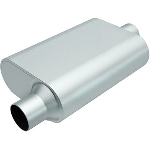 Magnaflow Perf Exhaust Rumble Aluminizd Muffler 3In Offset In/Center Out Magnaflow Perf Exhaust Rumble Aluminizd Muffler 3In Offset In/Center Out