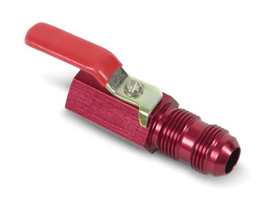 Earls Shut Off Valve 1/2 Npt -10An Bulkhead (Red Alm)