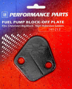 Proform Bbc Fuel Pump Block-Off Plate Black Crinkle
