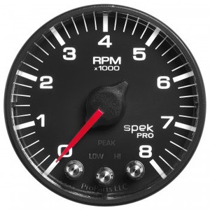 Autometer Spek-Pro 2-1/16 Tach W/ Shift Light & Peak Mem.
