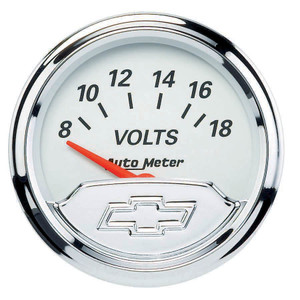 Autometer 2-1/16 Voltmeter Gauge Chevy Bowtie Series