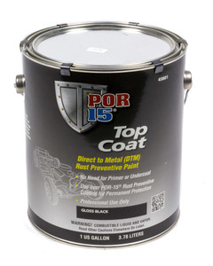 Por-15 Top Coat Gloss Black 1 Gallon