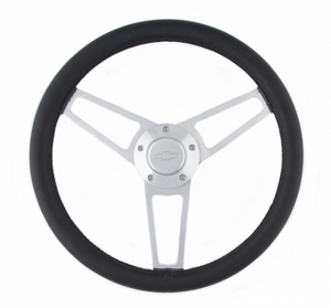 Grant Billet Series Leather St Eering Wheel Chevy Logo